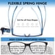 thumbnail image 4 of Gafas de lectura MOZVND Blue Light Blocking 2.25 para hombre, paquete de 5, 4 of 7