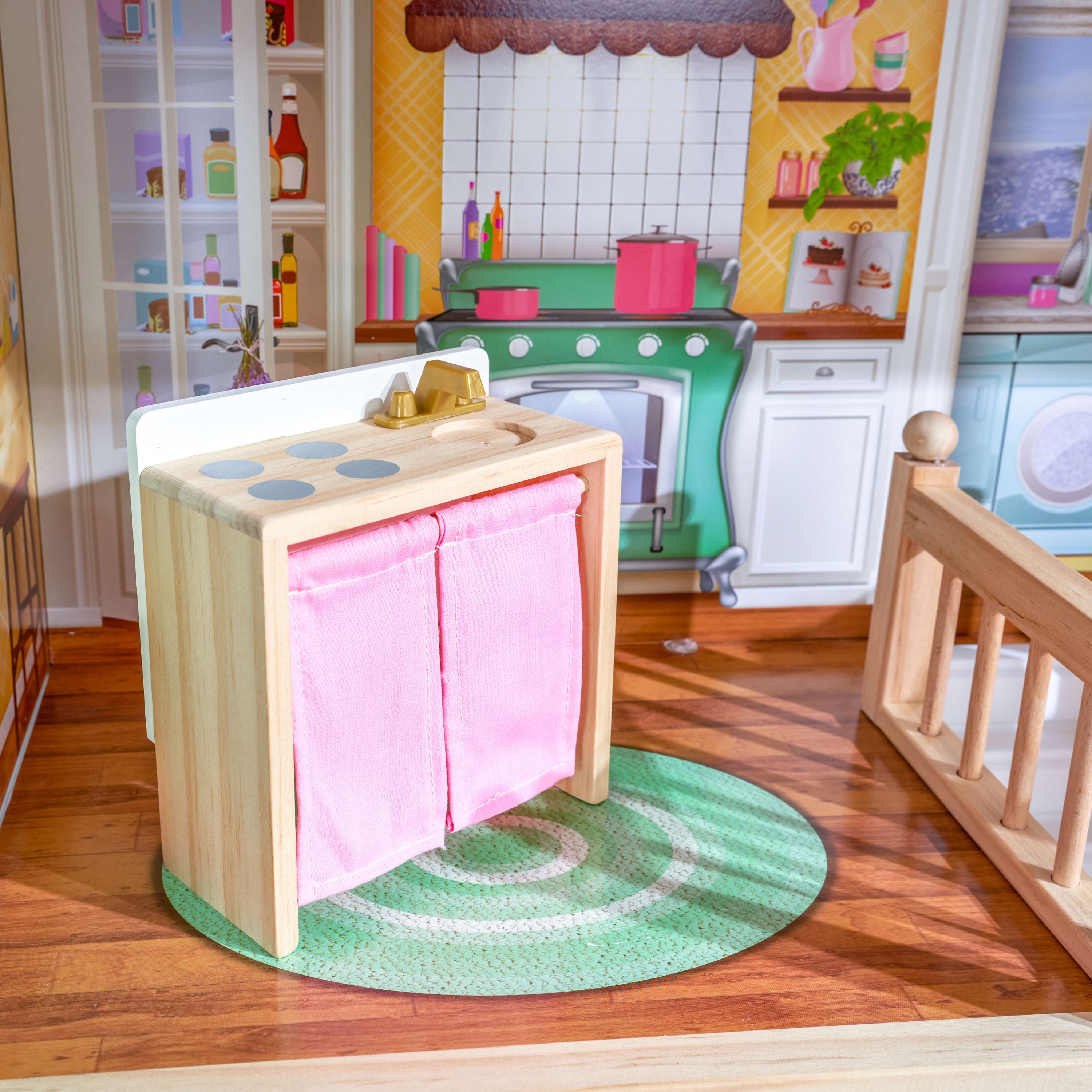 KidKraft Charlotte Classic Wooden Dollhouse with 14 Accessories 