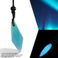 thumbnail image 3 of Collier Pendentif Lumineux Phosphorescent en Résine Forme Irrégulière Givrée, 3 of 7