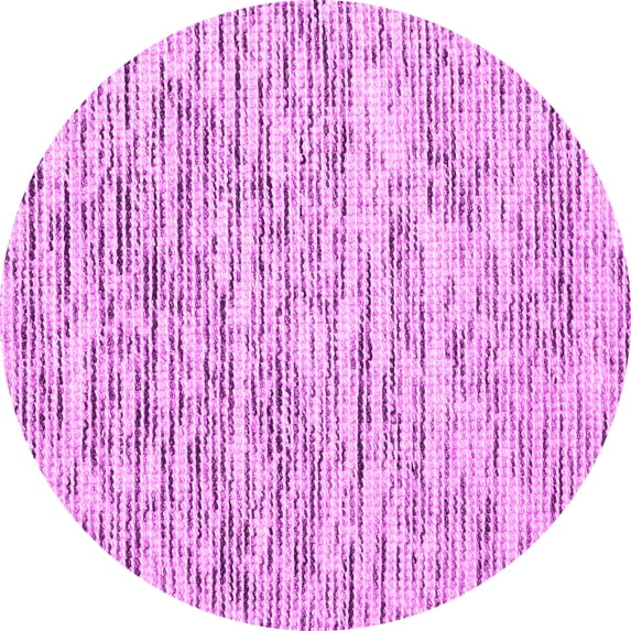 Ahgly Company Indoor Round Abstract Pink Contemporary Area Rugs, 7' Round