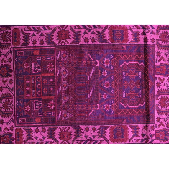 Ahgly Company Indoor Rectangle Persian Pink Traditional Area Rugs, 8' x 12'