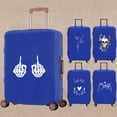 thumbnail image 2 of Housse de Valise Résistante aux Rayures Épaissie Accessoires de Voyage s'Applique aux Valises de 18-32 Pouces Blanc Impression Photo Valise de Protection 8blanc Image004 m (22-25 Pouces), 2 of 6
