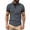 Bronze, variant on Men's Contrast Cuff Collared Shirt, Three Button Placket Design, Slim Fit for casual daily outing Bronze L
