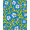 Blue, Pattern 4, variant on ODIKA 4'x6' Machine Washable Non-Slip Area Rug, Sparkling Yuletide Festive Season Welcoming Pathway High Traffic Rug, Blue, 629841