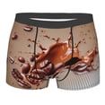 thumbnail image 4 of Goofa Coffee Beans Chocolate Splash Printed Men's Boxer Briefs Underwear, Moisture-Wicking Underwear, Trunk,Soft and Breathable Cotton Underwear-Small, 4 of 9