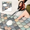 thumbnail image 6 of Yayeee Faucet Mat for Kitchen Sink 14.7" Diatomite Long Splash Guard Pad, Green Art Pattern, 6 of 7