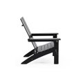 thumbnail image 4 of Aberdeen Outdoor Contemporary Acacia Wood Foldable Adirondack Chair, 4 of 11