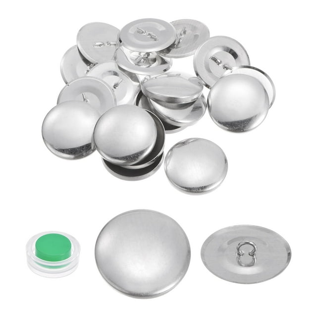 Unique Bargains Trousse de Boutons Auto-Adhésifs en Métal et Aluminium avec Outils Comprenant des Boutons en Aluminium Légers et Antirouille d'Une Taille de 28 mm. Comprend des Outils d'Installation pour un Bricolage Facile, Idéal pour Coudre des Fixations sur des Vêtements, des Sacs, des Accessoires et la Déco de la Maison.