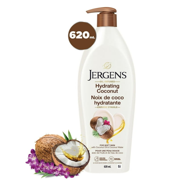 Jergens Hydrating Coconut Moisturizer & Body Lotion for Dry Skin