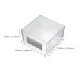 thumbnail image 4 of Caja de almacenamiento de plástico con cajones, compartimentos y organizador de cosméticos., 4 of 7