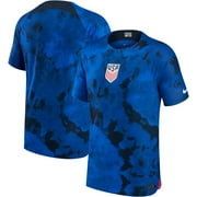 Men's Nike Blue USMNT 2022/23 Away Vapor Match Authentic Blank Jersey