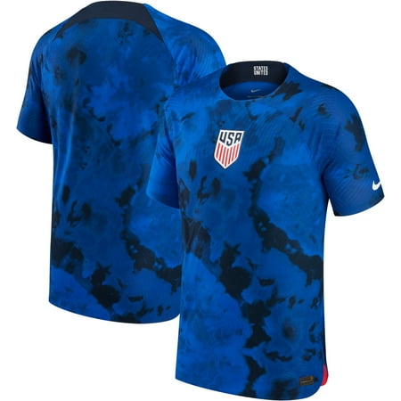 Men's Nike Blue USMNT 2022/23 Away Vapor Match Authentic Blank Jersey