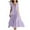 Purple-04, variant on HTNBO Women's Summer Boho Maxi Dresses Casual V Neck Short Sleeve A-line Long Flowy Beach Dress