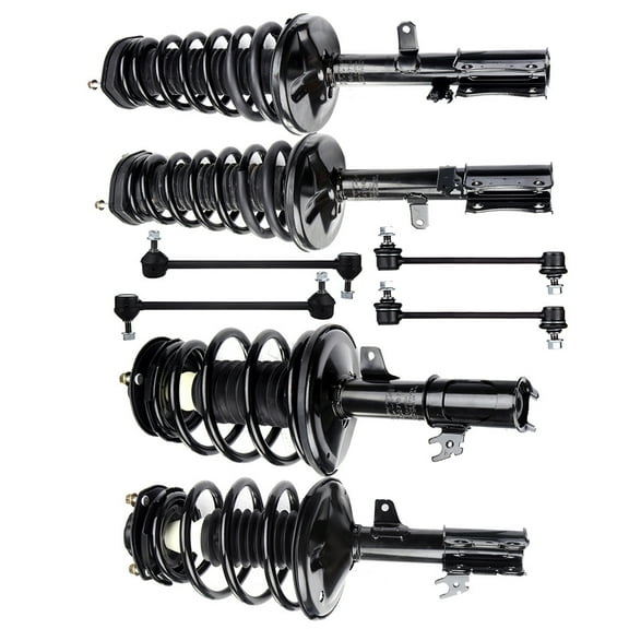 ECCPP Front/Rear Strut Spring Assembly, Stabilizer Bar Link Kit Fit for 1997 1998 1999 2000 2001 for Lexus ES300 Set of 8