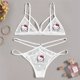 thumbnail image 1 of Conjunto de ropa interior de encaje Sexy para mujer, pegatinas bordadas de Hello Kitty, sujetador femenino, bragas Y2K, traje de Bikini Kuromi Melody, regalo, 1 of 4