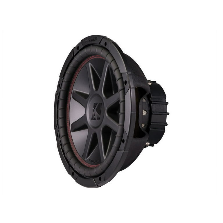 Kicker CVR12 CompVR 12 Inch 300mm Subwoofer 4 Ohm DVC Bundle