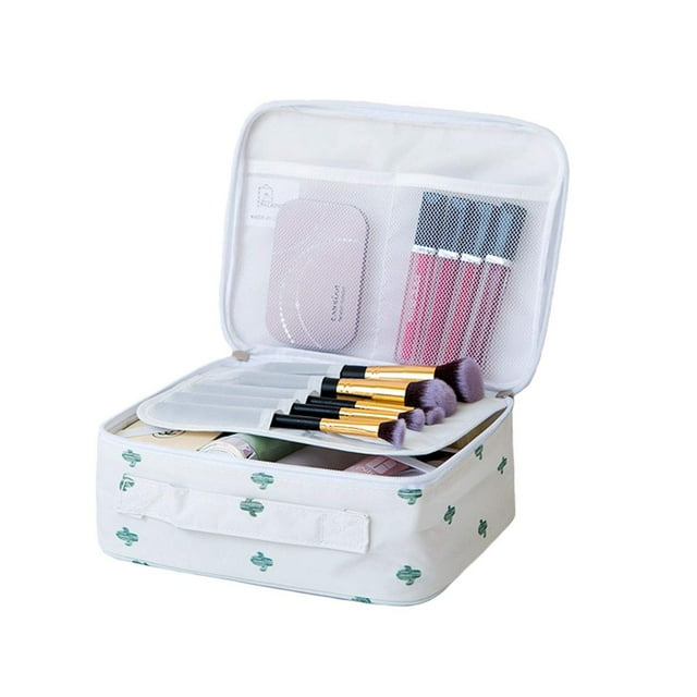 Bolsas de maquillaje de viaje, organizador de estuches de cosméticos, bolsa de almacenamiento portátil, bolsa de cosméticos, brochas de maquillaje, bolsa de artículos de tocador,