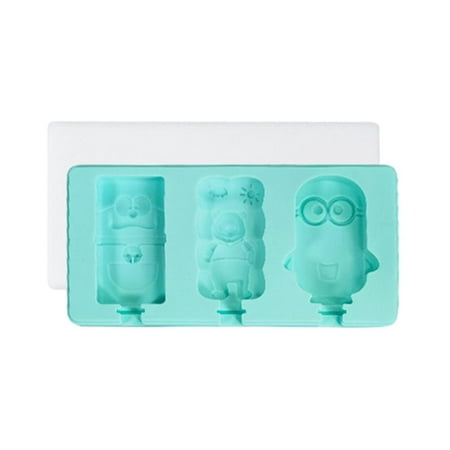

Silicone Popsicle Molds with Lids Sticks Cartoon Ice Pop DIY Molds Reusable Ice Lolly Molds Kawaii Ice Cream Mould for Kids