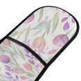 thumbnail image 2 of Dailycode Double Sided Oven Mitt with Loop Heat Resistant Kitchen Long Potholders 7" x 35" Watercolor Tulips and Berries, 2 of 6