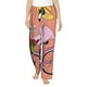 thumbnail image 1 of Fotbe Flamingo Riding a Bicycle Pantalones de Pijama para Mujer, Pantalones de Dormir, Pantalones Pj con Cordón y Bolsillos-Small, 1 of 6