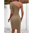 thumbnail image 3 of Cutout Twisted One-Shoulder Mini Dress, 3 of 3