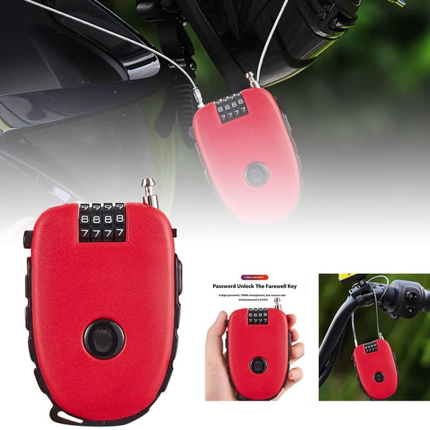 Cerradura de Combinación Cerradura con Código Numérico Individual de 70 Cm de Longitud Súper Ligera y Compacta Ideal para Asegurar Cochecitos de Corta Duración !