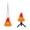 A, variant on 5.1 in. Halloween Haunted Brazier Lights — Orange Glow with Creepy Shadows, Halloween Decorations for Halloween Parties & Trick or Treat Nights — perfect for Costume Parties with eerie atmosphere