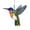 Blue, variant on Stained Glass Hummingbird Suncatcher, Hand Cut Window Hanging Ornament, Decorative Light Catcher Art, Unique Decor for Home Window Living Room Wall Decoration