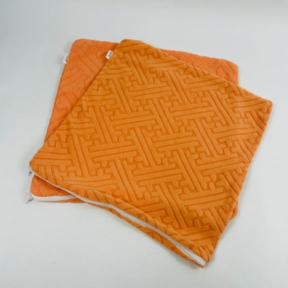 jacun Orange Pillow Cover, 2 Pack Square Throw Pillow Cover, 18'' x 18''