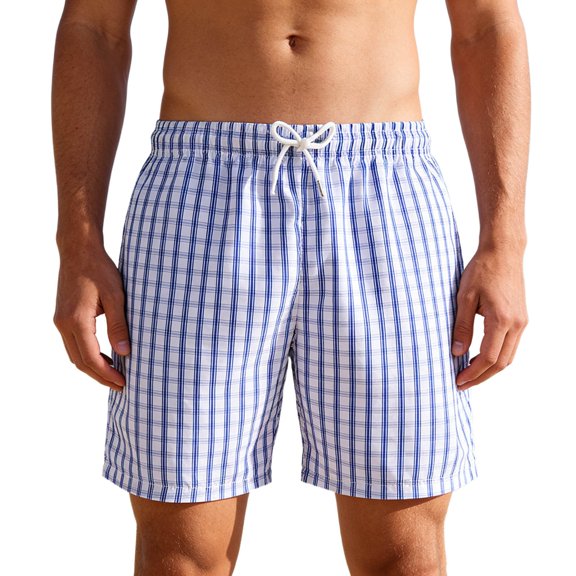 Kcolen Swim Trunks Men 5 Inch 3xl Drawstring Men's Board Shorts Comfy Swimwear Compression Liner Beach Summer Swimwear