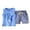 Blue, variant on EnJoCho Organic Boys Outfit Summer Kids Baby Boys Girls Sleeveless Top+Shorts Casual Wear Outfits Set Children Casual Sports Wear Clothing Sets 6-12 Months