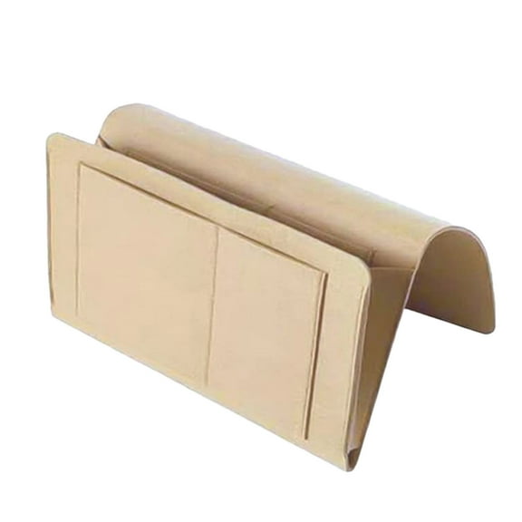 Home Textile Storage Bedside Caddy Organizer Pocket for Tablet Phone Magazine Remote and Small Items - Ideal Hanging Storage Solution for Dorms and Bedrooms