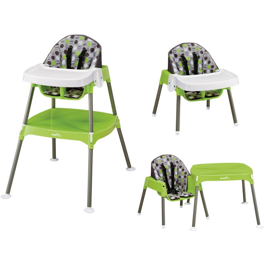 Evenflo 4 In 1 Eat Grow Convertible High Chair Dottie Lime
