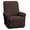 Chocolate, variant on Stretch Sensations 4-Piece Stretch Double Diamond Jumbo Recliner Slipcover, Spa Blue