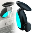 thumbnail image 2 of Hearthoom Faucet Modern Pull Out Sprayer - LED Light Single Handle Black Bathroom Sink Mount, 2 of 9