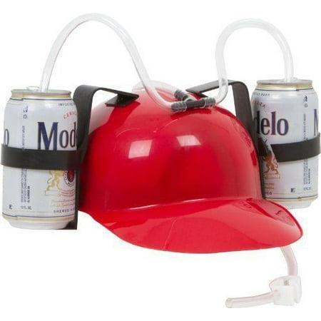 New Red Drinker Beer and Soda Guzzler Helmet for party club birthday wave
