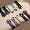 thumbnail image 7 of BANDOVA Silicone Sport Band Compatible with Apple Watch 38/40/41/42mm(Series 11 10), Waterproof Strap with Classic Buckle for Women Men, MilkTea, 7 of 7