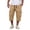 Khaki_001, variant on Domuza Cargo Shorts for Men Stretch Waist Below Knee Long Shorts Waterproof Relaxed Fit Hiking Capri Shorts with Mulit Pockets Coffee 3XL