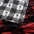 thumbnail image 3 of Coleman Indoor/Outdoor Flannel 84"x96" Red Black Buffalo Plaid Machine Washable Throw Blanket, 3 of 8