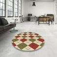 thumbnail image 4 of Ahgly Company Machine Washable Indoor Rectangle Transitional Mahogany Brown Area Rugs, 8' x 10', 4 of 7