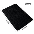 thumbnail image 4 of Injueey Alfombrilla de baño de secado rápido, gruesa, lavable, absorbente, para baño, gran alfombrilla de baño para entrada de baño, Juegos de accesorios de baño Negro 60x90cm, 4 of 6