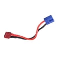 thumbnail image 2 of Cable adaptador de batería EC3 macho a T hembra, silicona suave, 12,7 cm de longitud Total para coche RC, avión y barco, 2 of 10