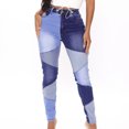 thumbnail image 2 of Pantalones Vaqueros de Longitud Completa Para Mujer, Pantalones Vaqueros de Moda Con Bolsillos de Mezclilla de Color Sólido, Pantalones Vaqueros Informales Con Cremallera Y Flecos Odeerbi ODB-4, 2 of 9