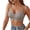Dark Gray, variant on Women's Seamless V Neck Wireless Bra, Heart Hollow Cutout, Adjustable Thin Straps, Dual Hook Back, Invisible Soft Daily Comfort