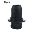 thumbnail image 2 of Yuarrent 10 piezas E14 portalámparas anillo roscado hebilla adaptador de luz Base de bombilla PET conexión de enchufe de seguridad iluminación de Iluminación novedosa Negro Yuarrent HA068309-02, 2 of 6