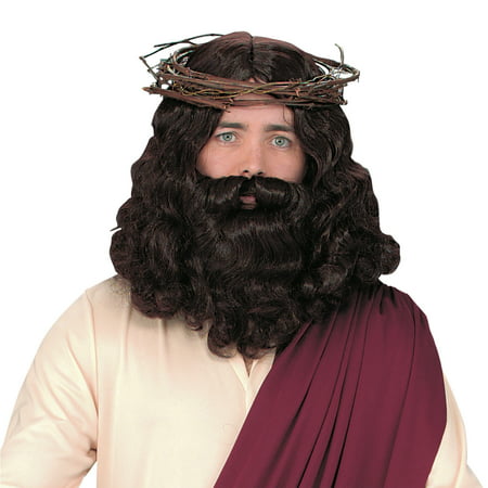 Morris Costumes Jesus Wig with Beard Halloween Party Costume Wigs Fancy Hair Dress Cosplay Accessory FW92088