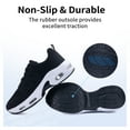 thumbnail image 4 of JOYFON Women Running Shoes Tennis Athletic Sneakers Cushioned Non Slip Lightweight Walking Shoes BlackWhite Size 7.5, 4 of 5