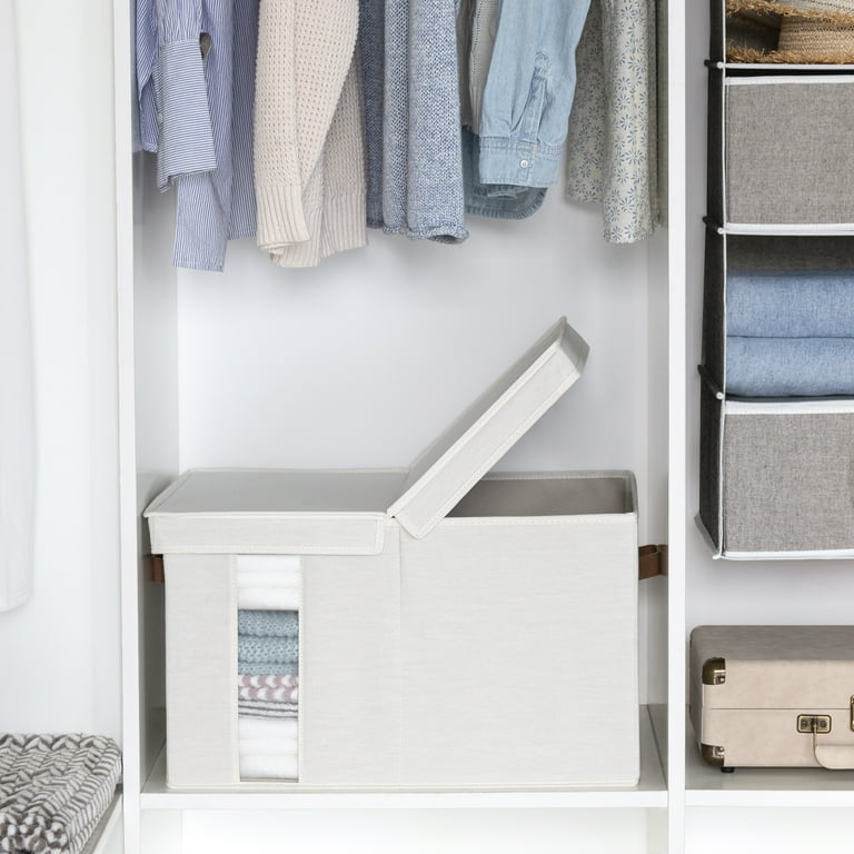 新品‼️Natural works 99Re✨FoldingXPTable BIG StorageWorks Foldable Fabric Storage Bin with Double-Open Lid, EX