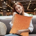 thumbnail image 6 of Throw Pillow Covers Decorative 16 X 16 Inches Cotton Thread Solid Soft Cushion Cases for Couch Sofa Bed Living Room Farmhouse （Orange）, 6 of 6