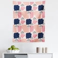 thumbnail image 1 of Navy and Blush Tapestry, Hand Painted Style Brushstrokes in Pastel Colors Abstract Pattern, Fabric Wall Hanging Decor for Bedroom Living Room Dorm, 5 Sizes, Multicolor, by Ambesonne, 1 of 1